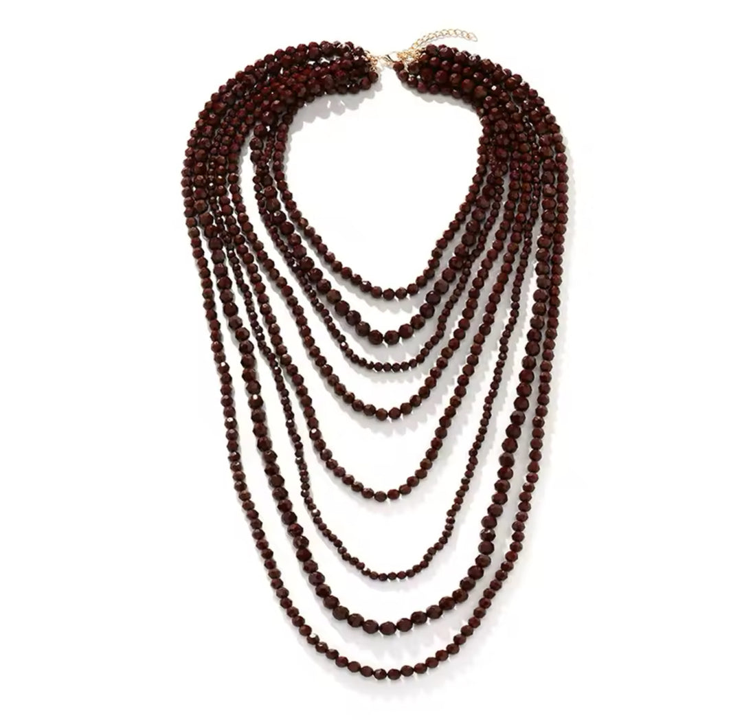 Brown Long Necklace