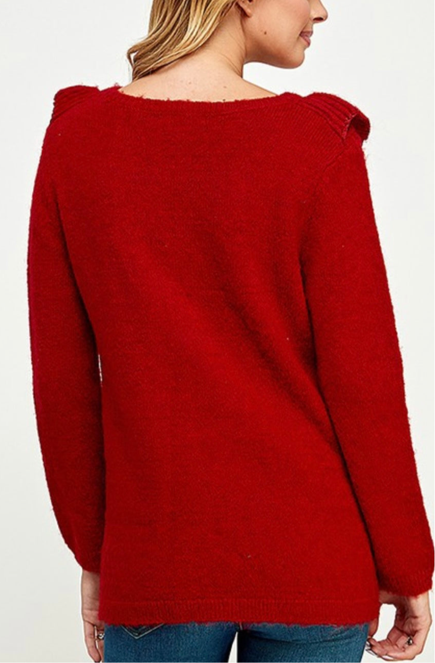 Red Winter Sweater