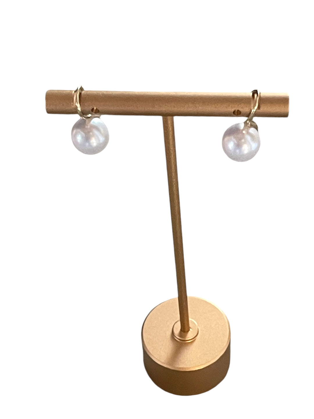 Silver Clear Pearl Earrings