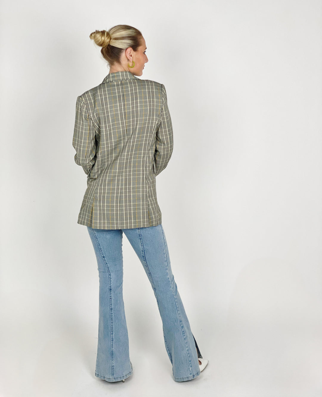 Grey Plaid Jacket