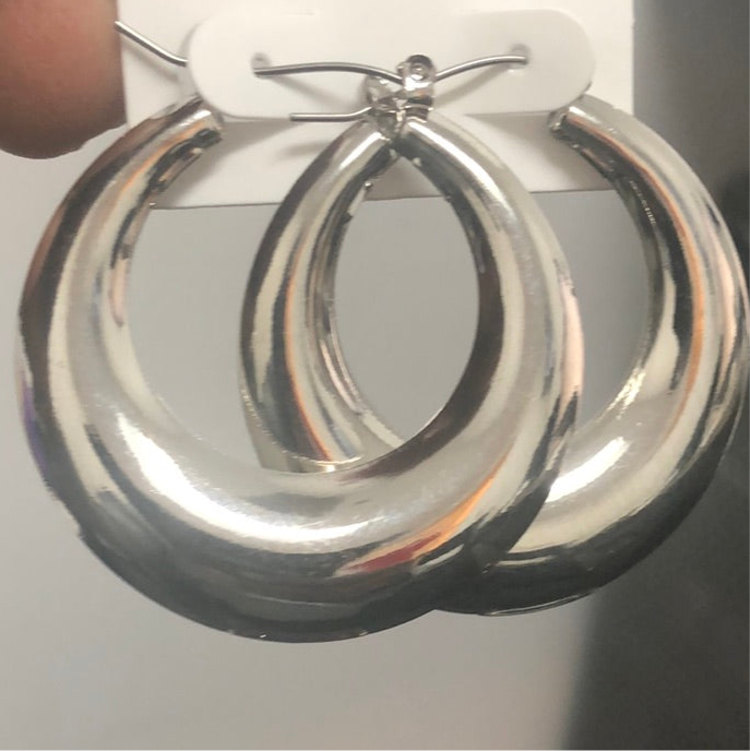 Silver Hoop Earrings