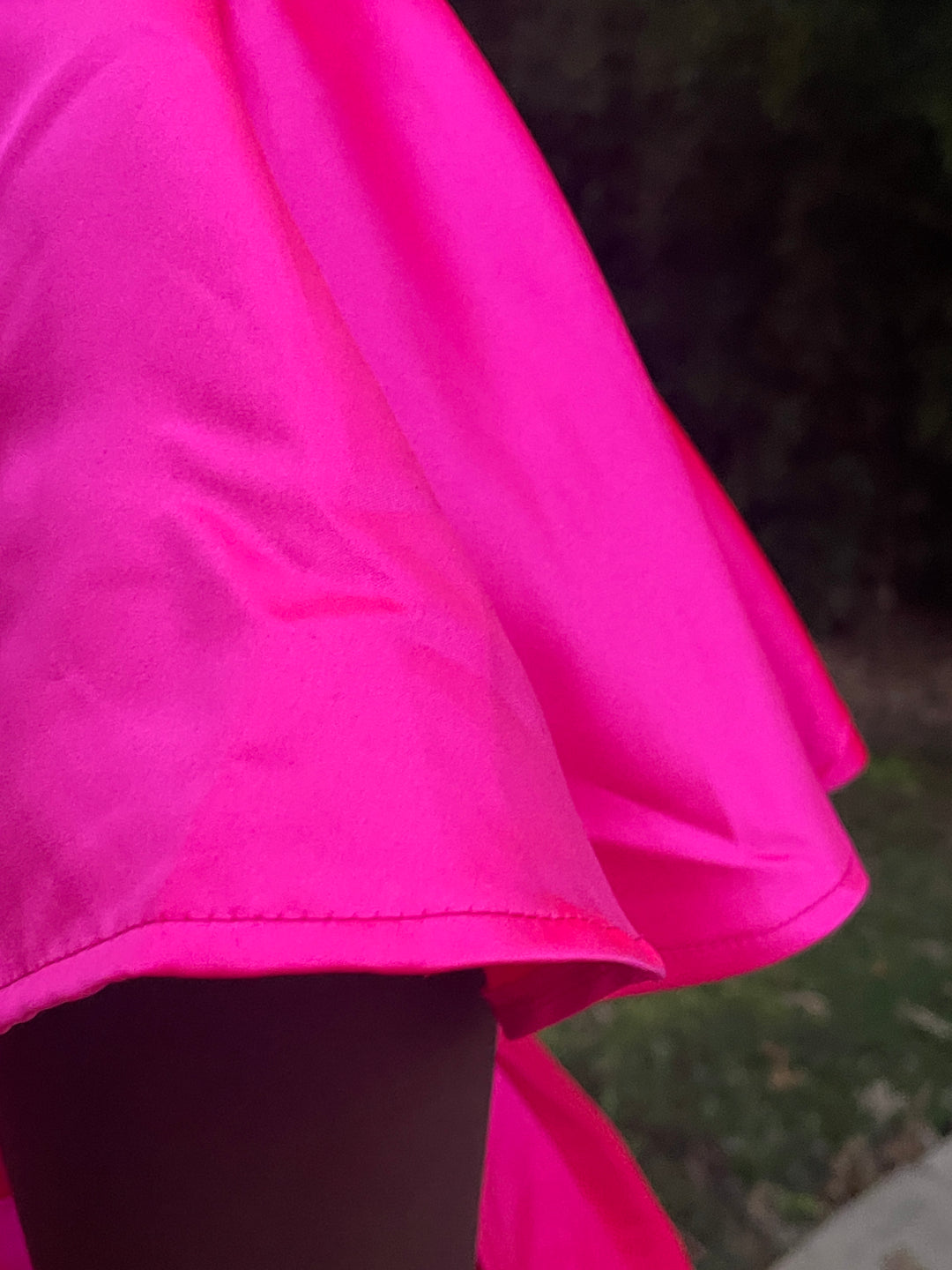 Hot Pink Short Sleeve Maxi Dress