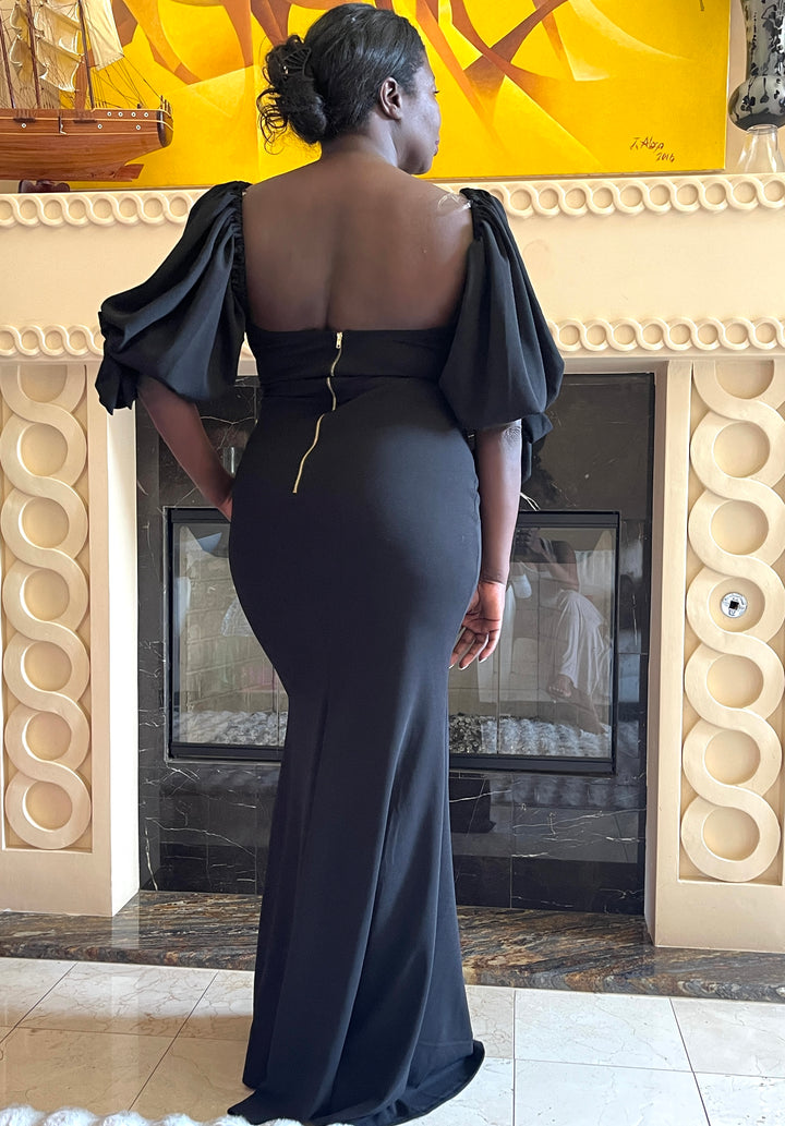 Black Plus Size Maxi Dress