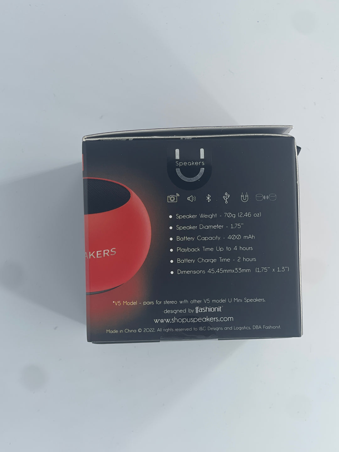 30 U-Mini Glam Glow Coral Speaker