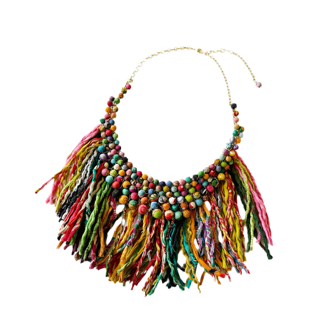 Kantha Pastiche Necklace