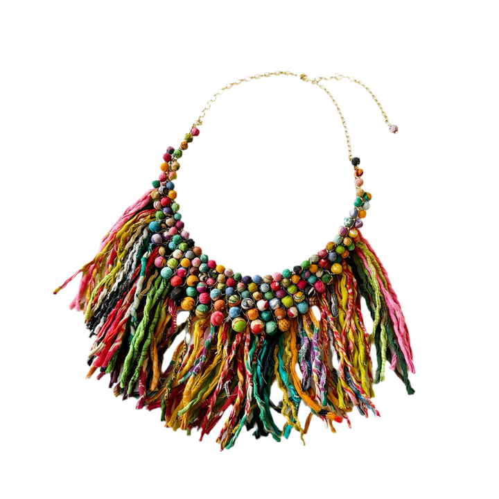Kantha Pastiche Necklace