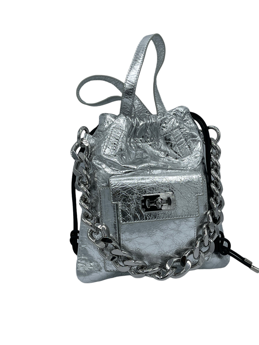 Silver Leather Purse