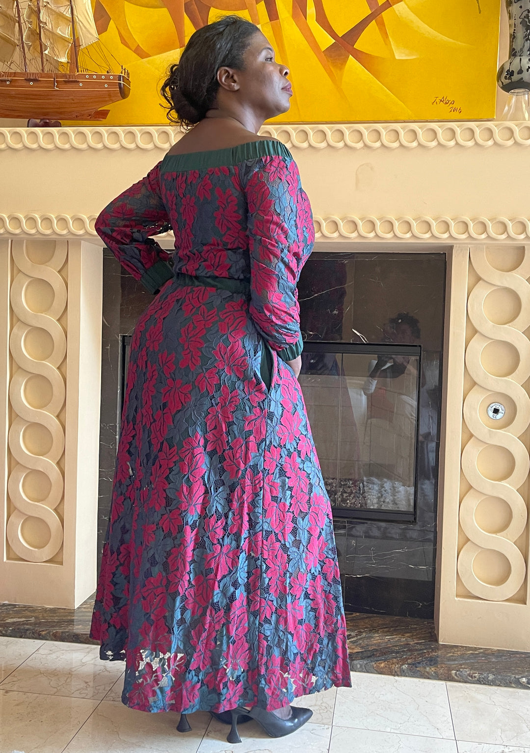 Off Shoulder Lace Dress