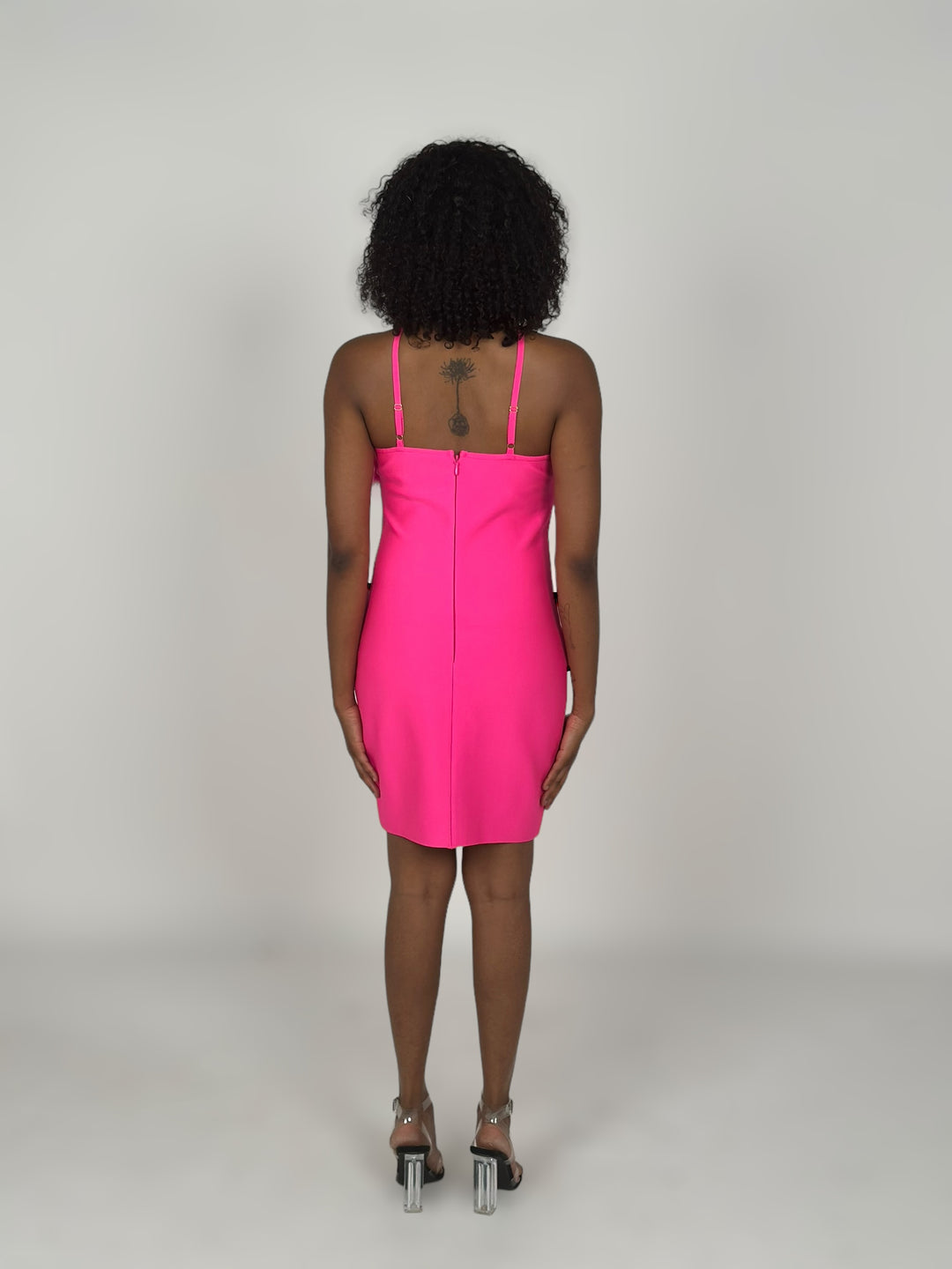 Pink Halter Party Dress