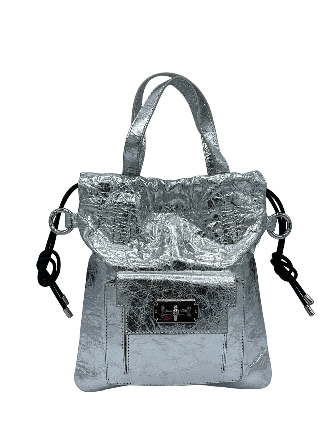Silver Leather Purse