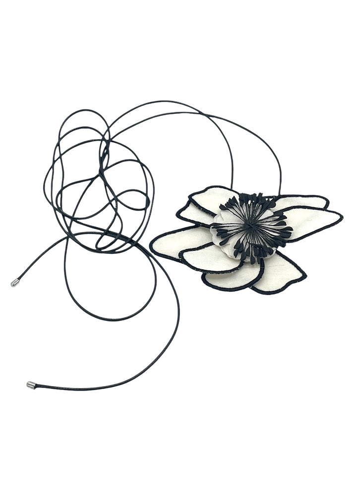 White Flower Cloth Pendant