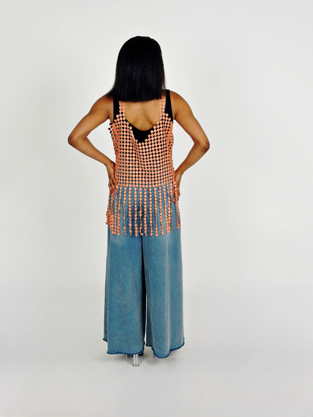 Terracotta Crotchet Tank Top