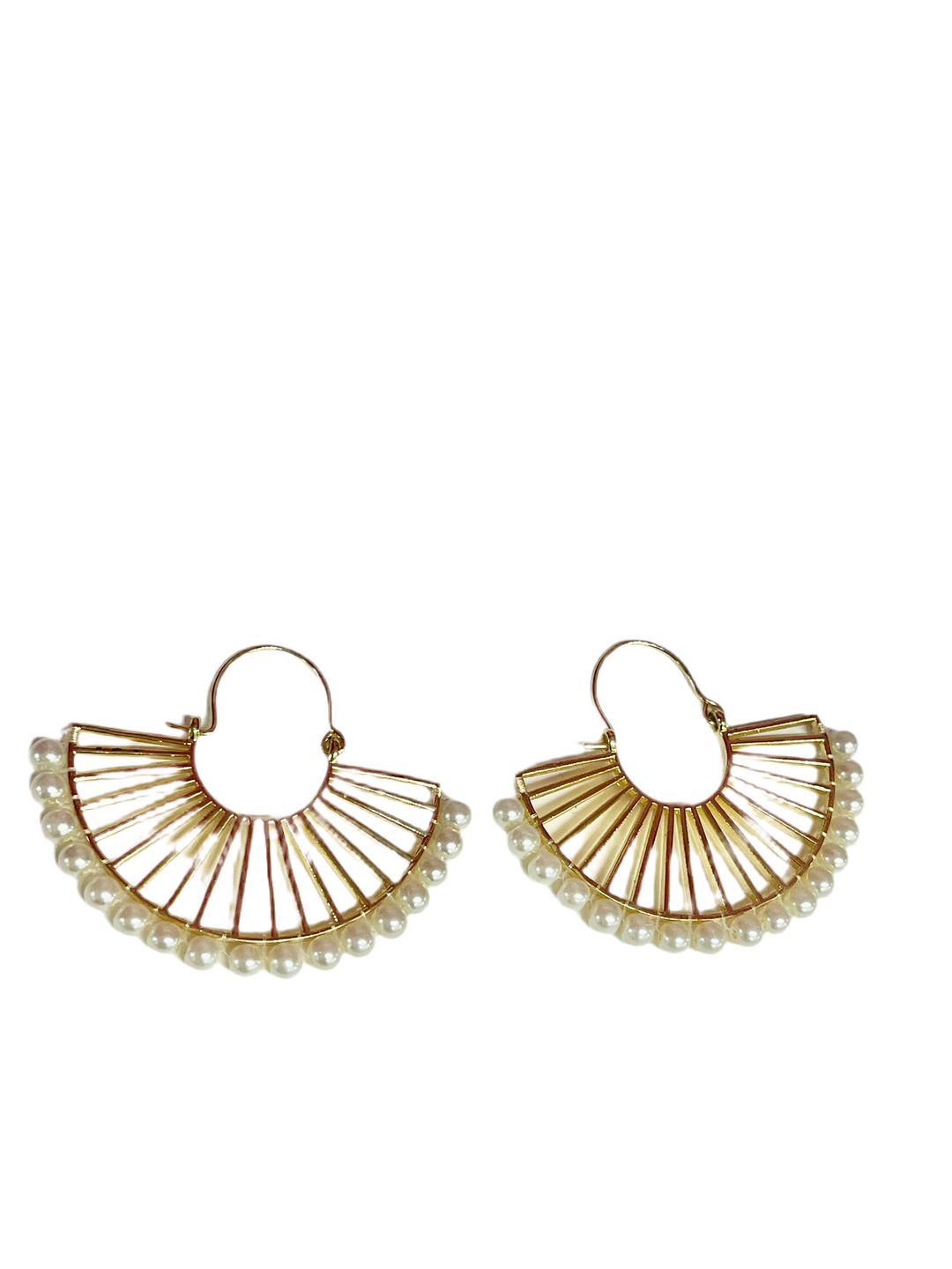 Gold Beaded Earrings