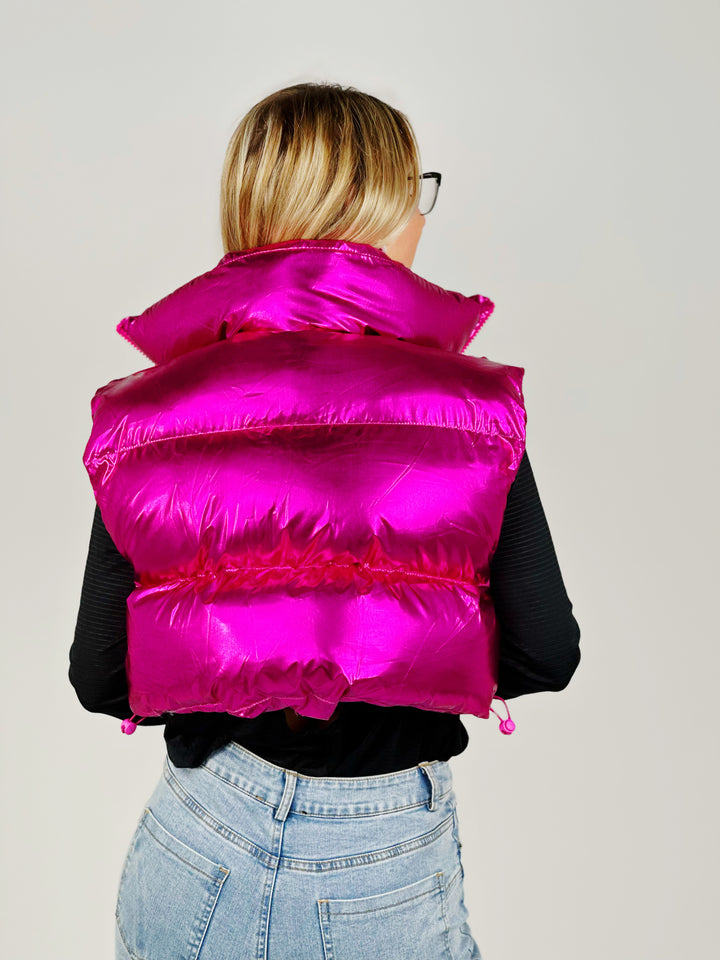 Hot Pink Puffer Jacket