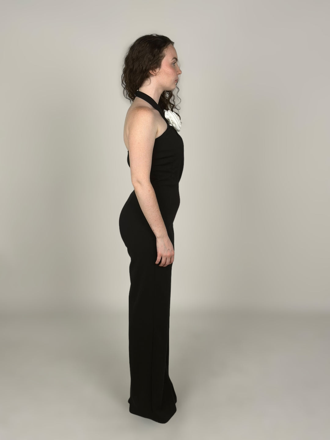Black Halter Neck Jumpsuit