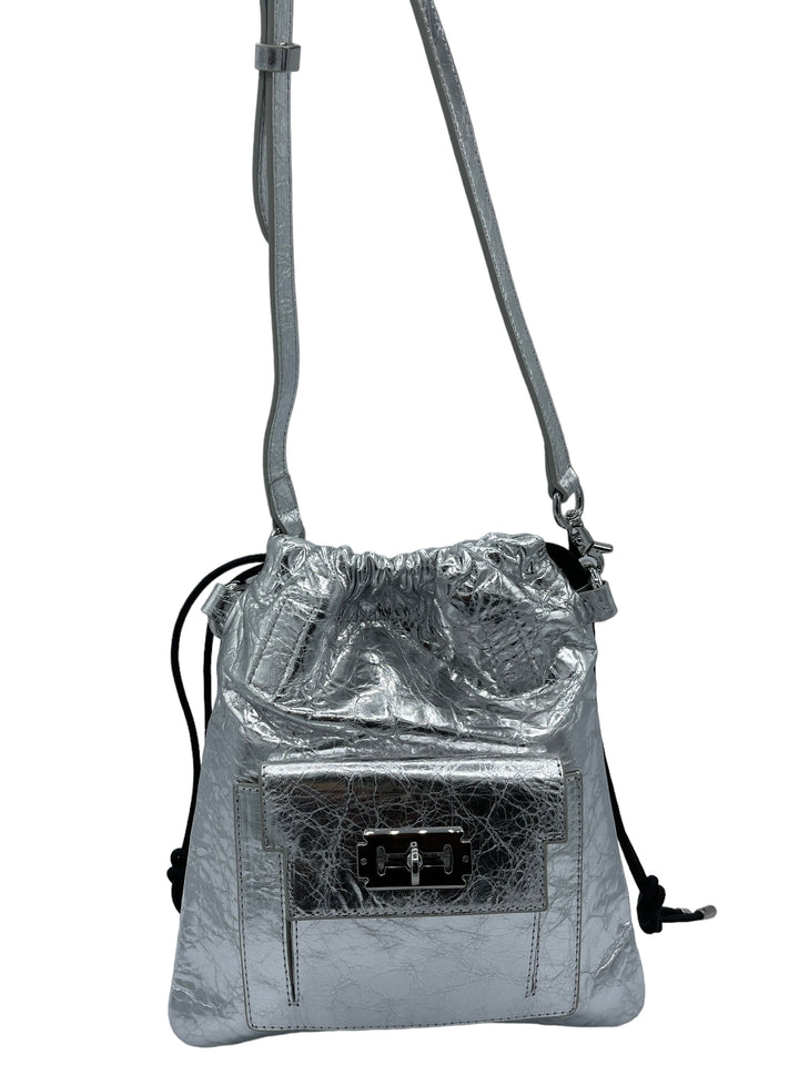 Silver Leather Purse