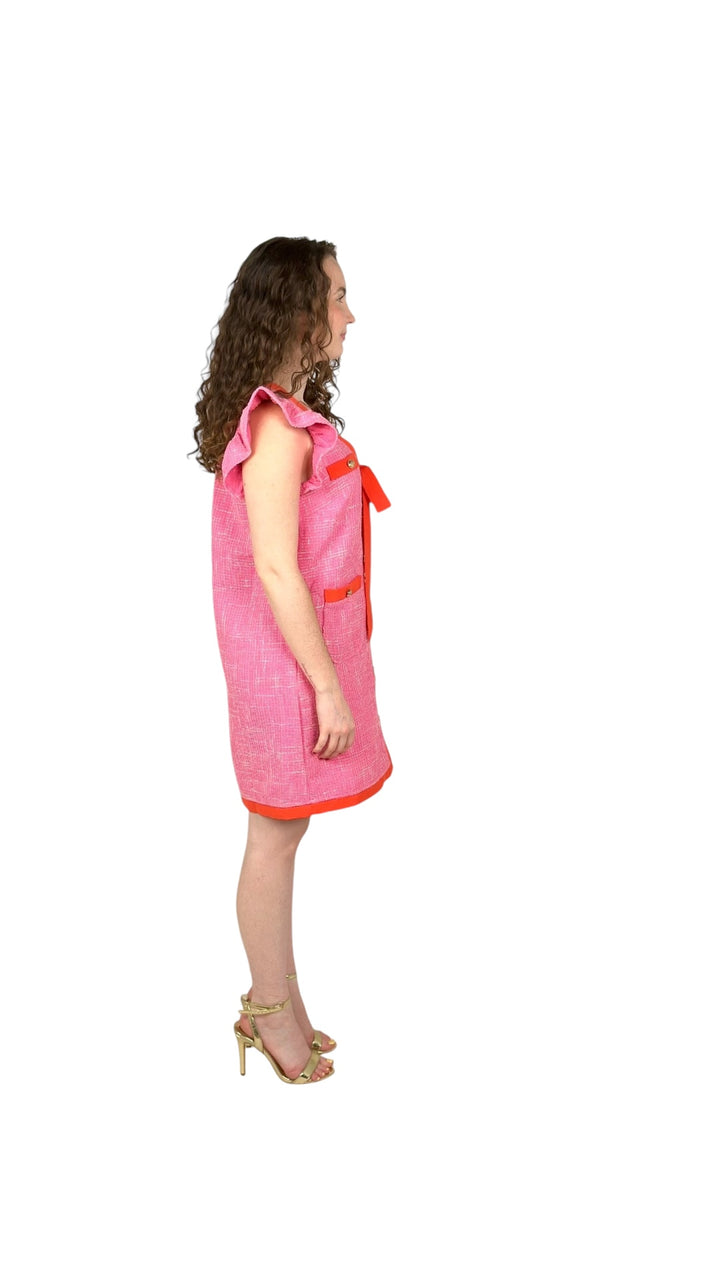 Pink Ribbon And Tweed Mini Dress