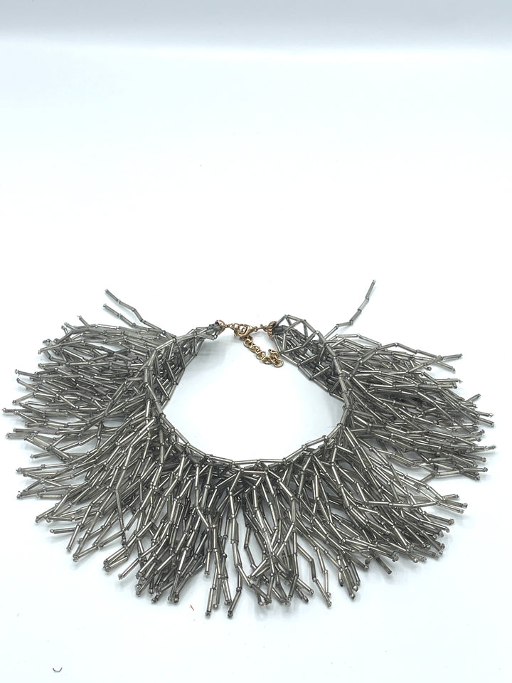 Silver Beaded Necklace