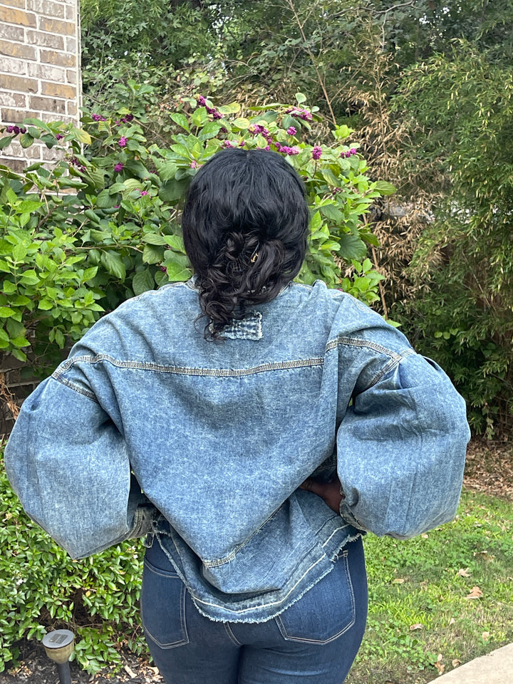 Plus Size Denim Top