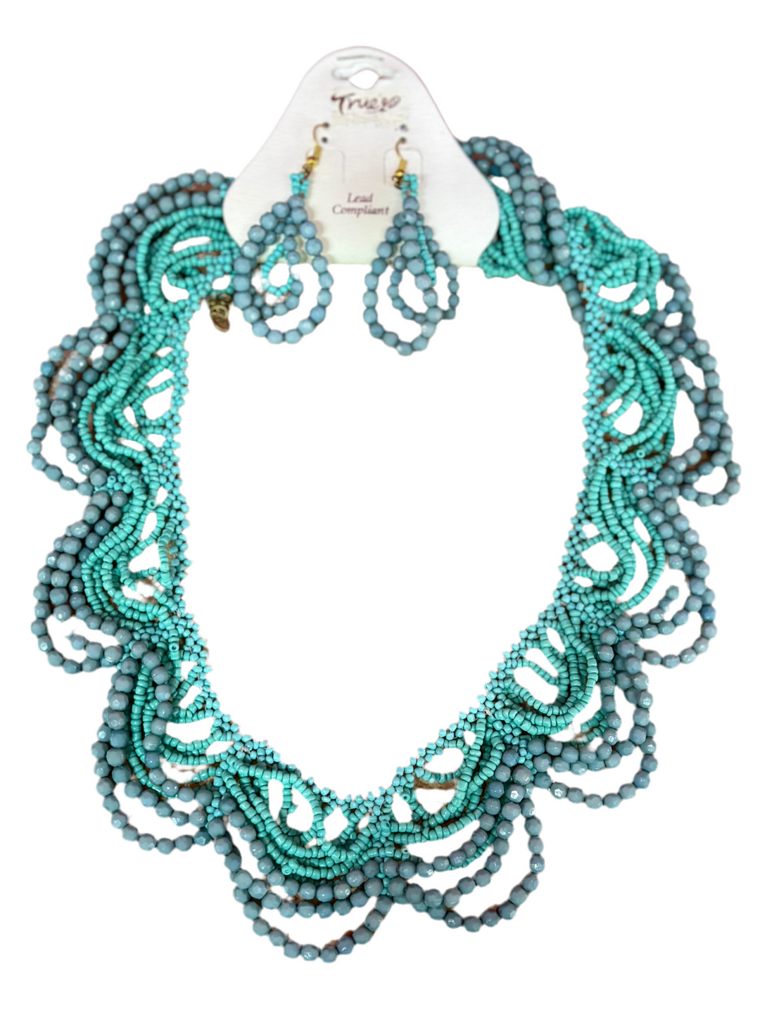 Wavy Teal Necklace