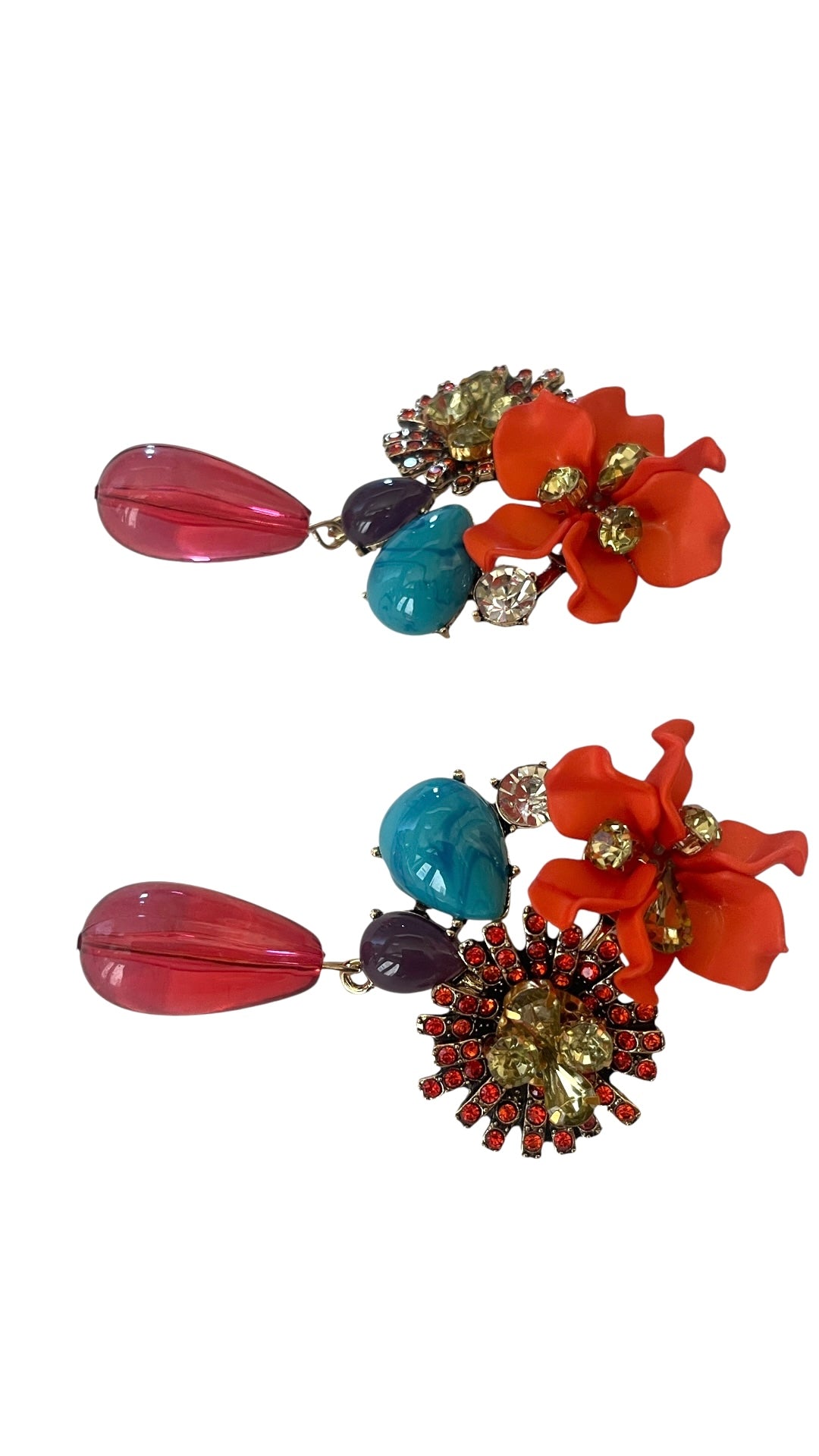 Flower Droplet Earrings