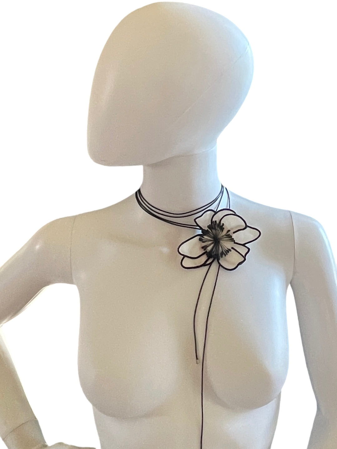 White Flower Cloth Pendant