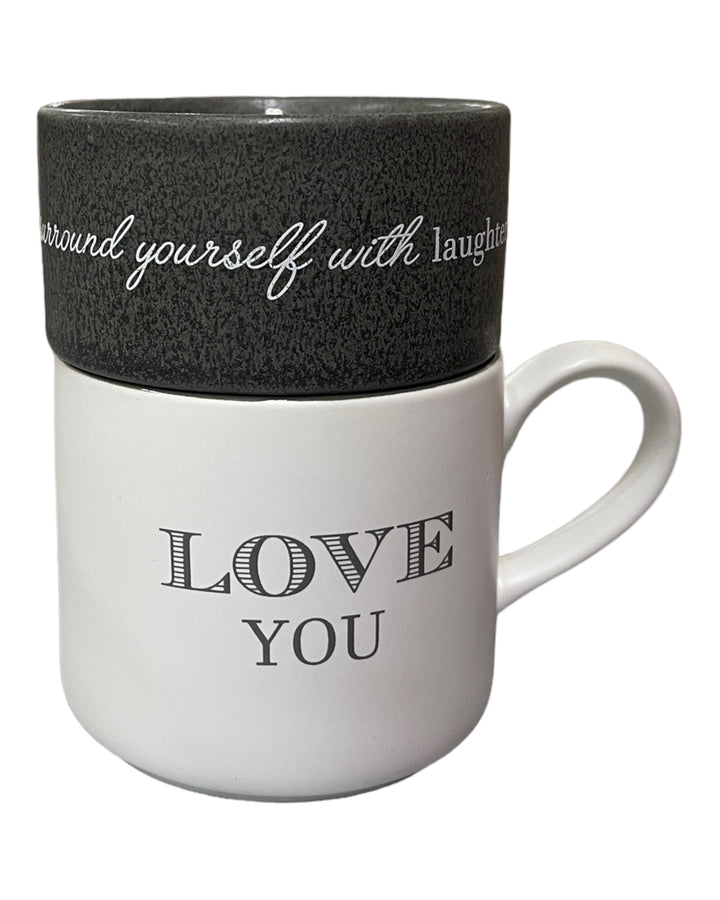 Amazing-Stacking Mug And Candle Set