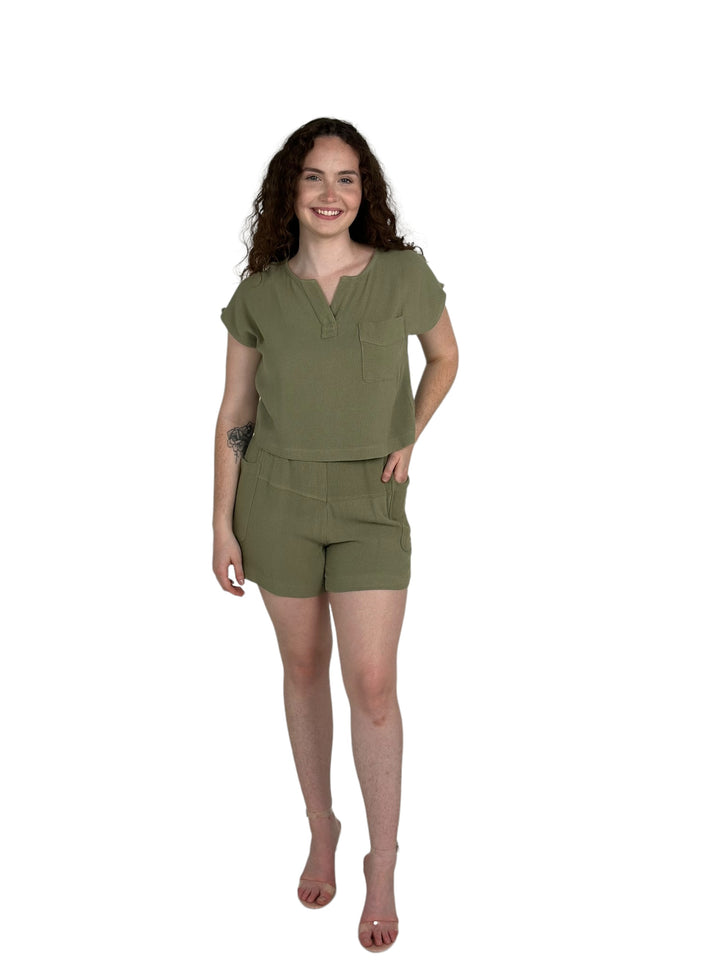 Sage Short Set