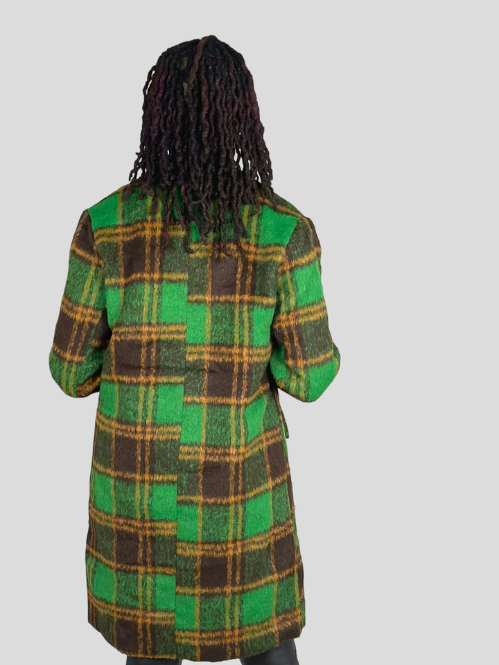 Green Plaid Coat