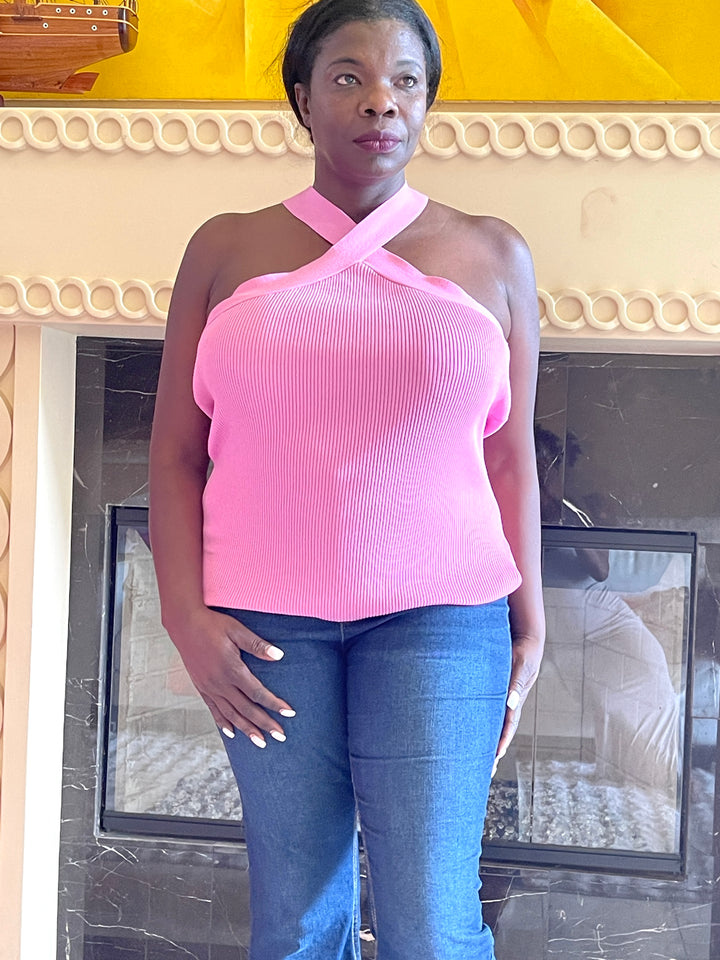 Pink Halter Top