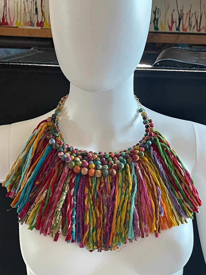 Kantha Pastiche Necklace