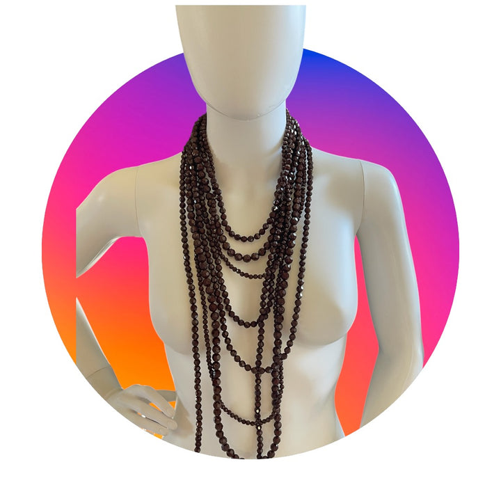 Brown Long Necklace