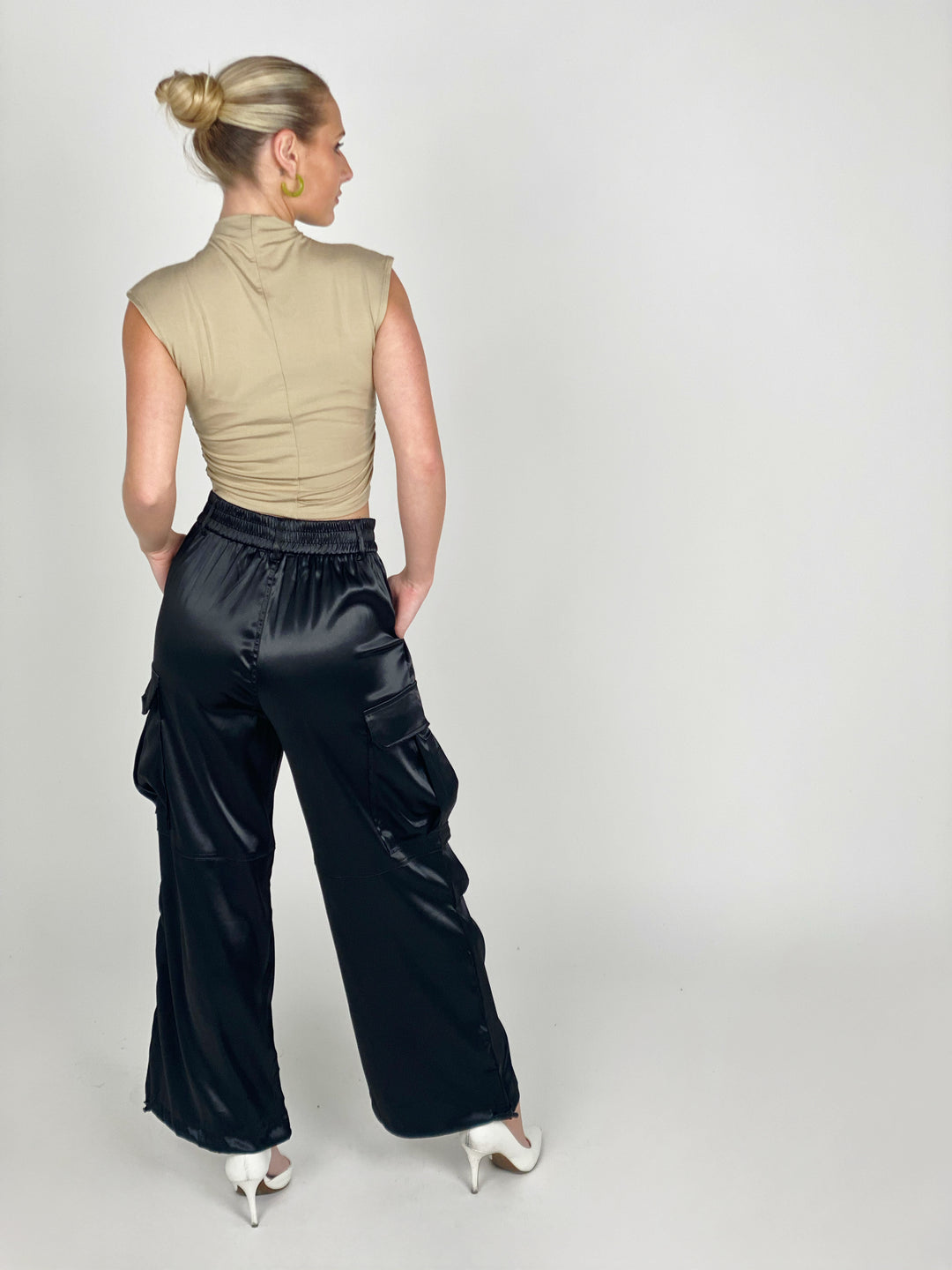 Black Army Side Pocket Pants