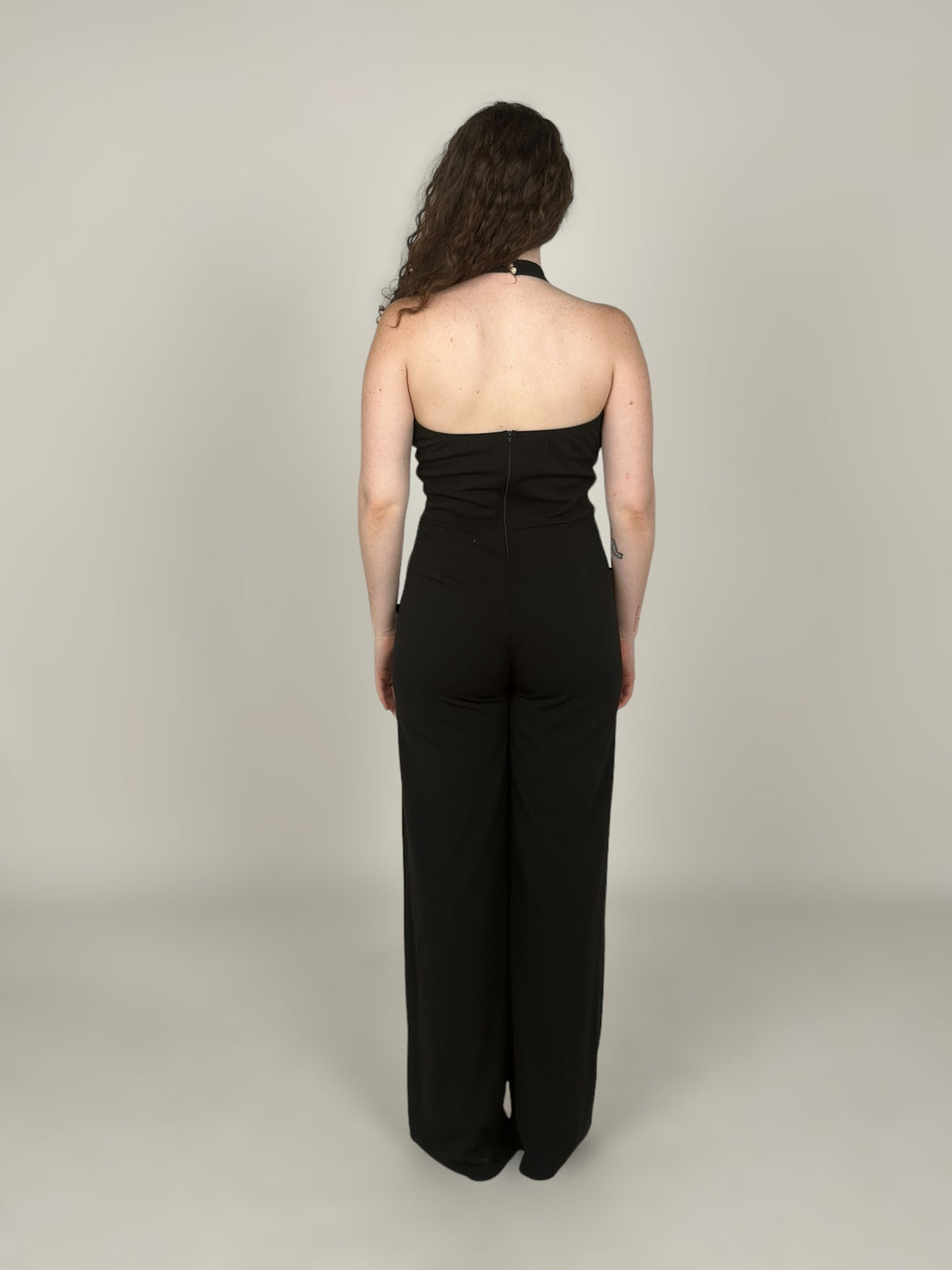 Black Halter Neck Jumpsuit