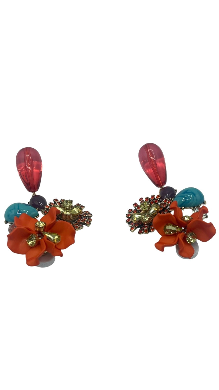 Flower Droplet Earrings
