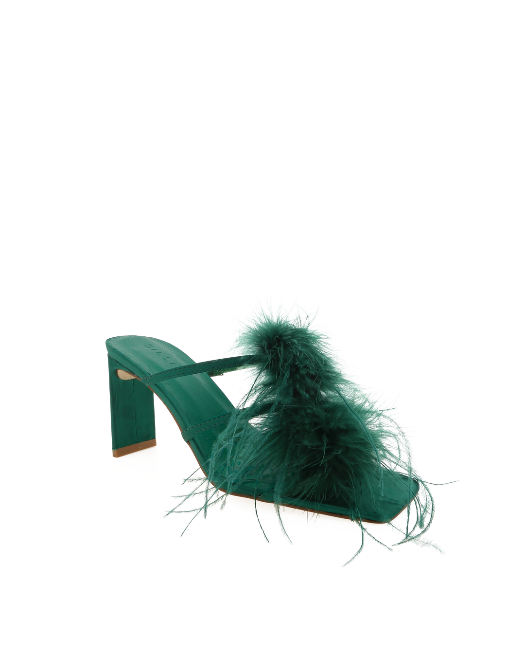 Green Satin Platform Shoe