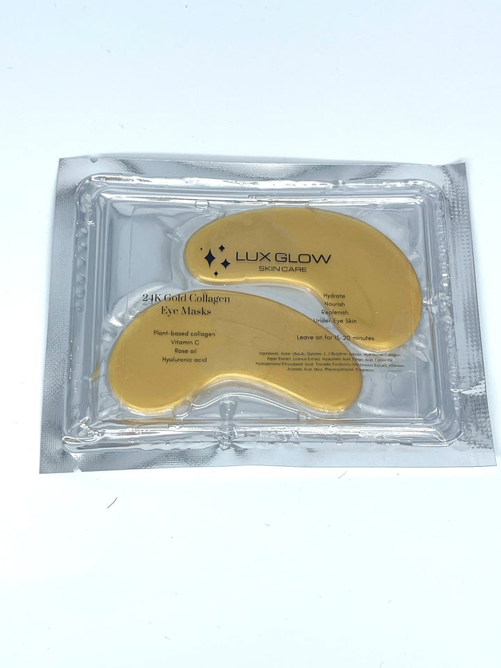 Eye Mask Collagen Lux Glow Skincare 24K Gold
