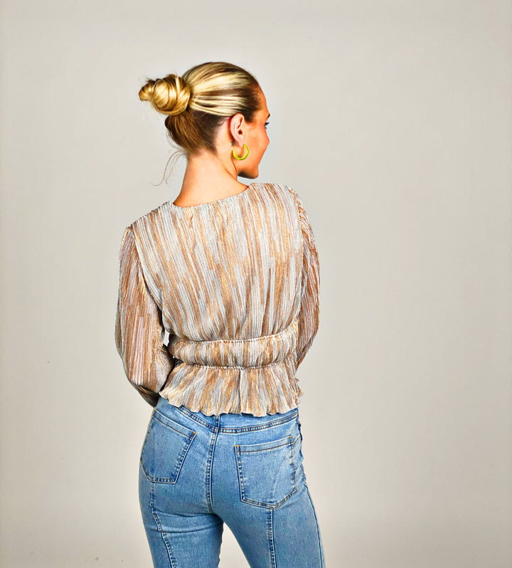 Off White Long Sleeve Blouse