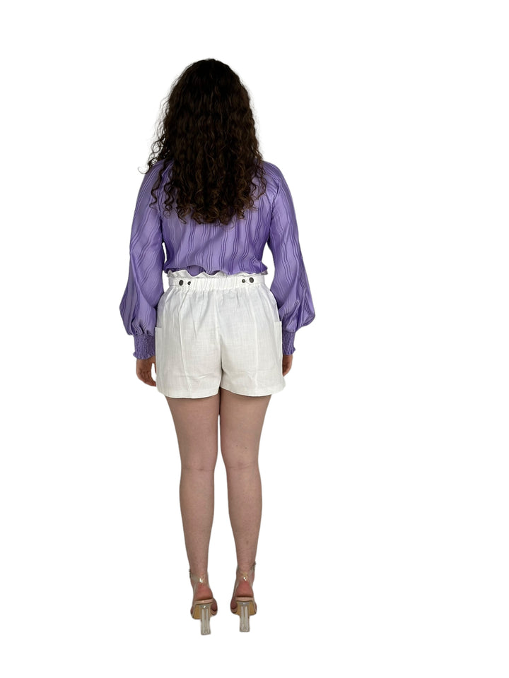 White Wavy Top Shorts