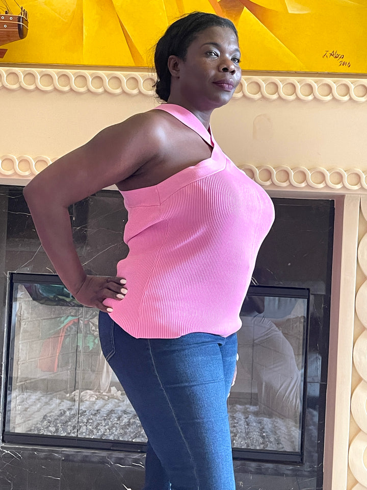 Pink Halter Top