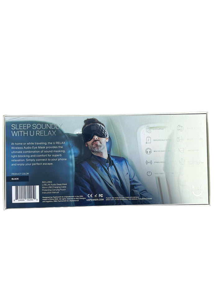 U Relax Audio Mask- Black