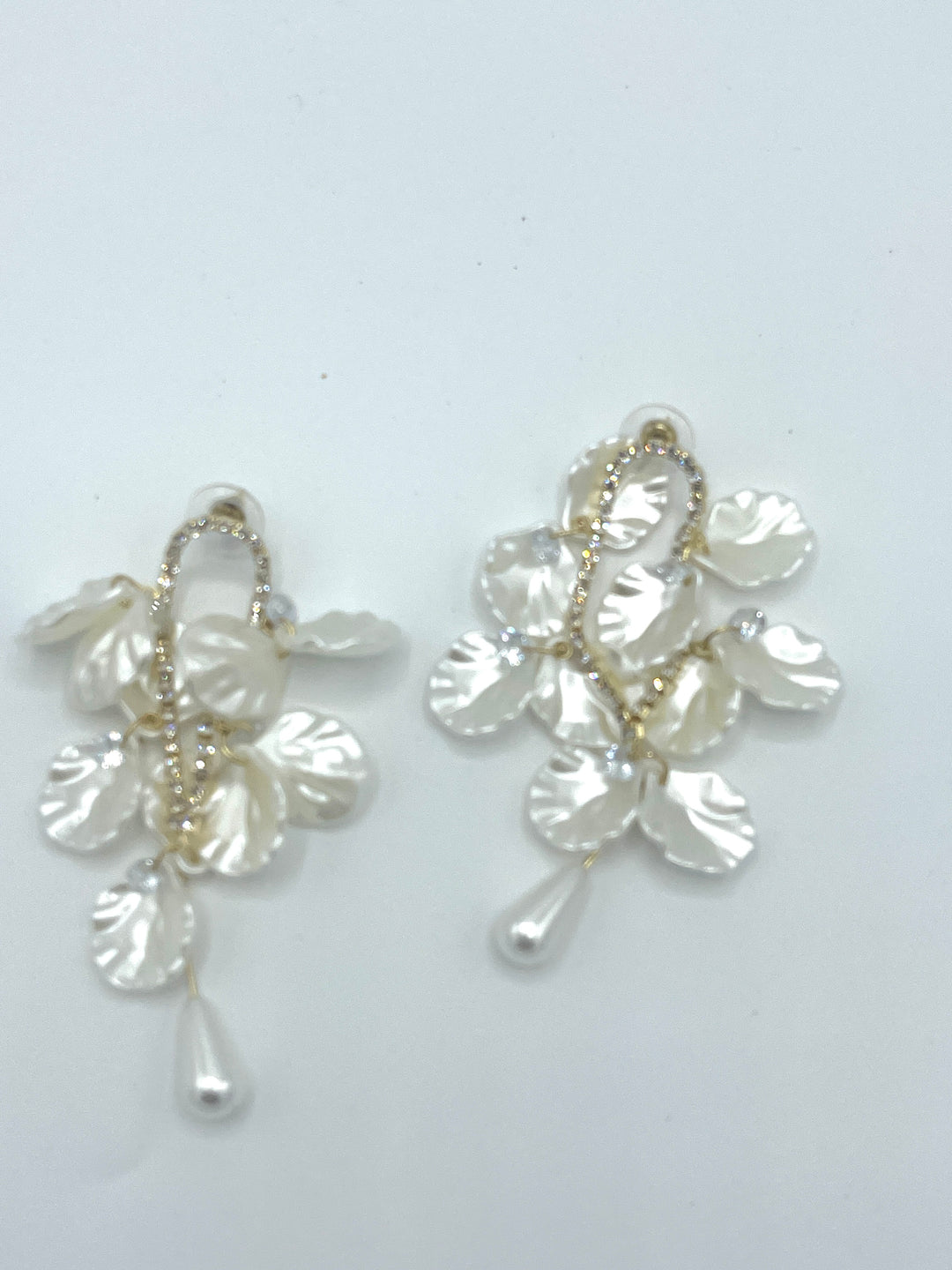 White Dangle Earrings