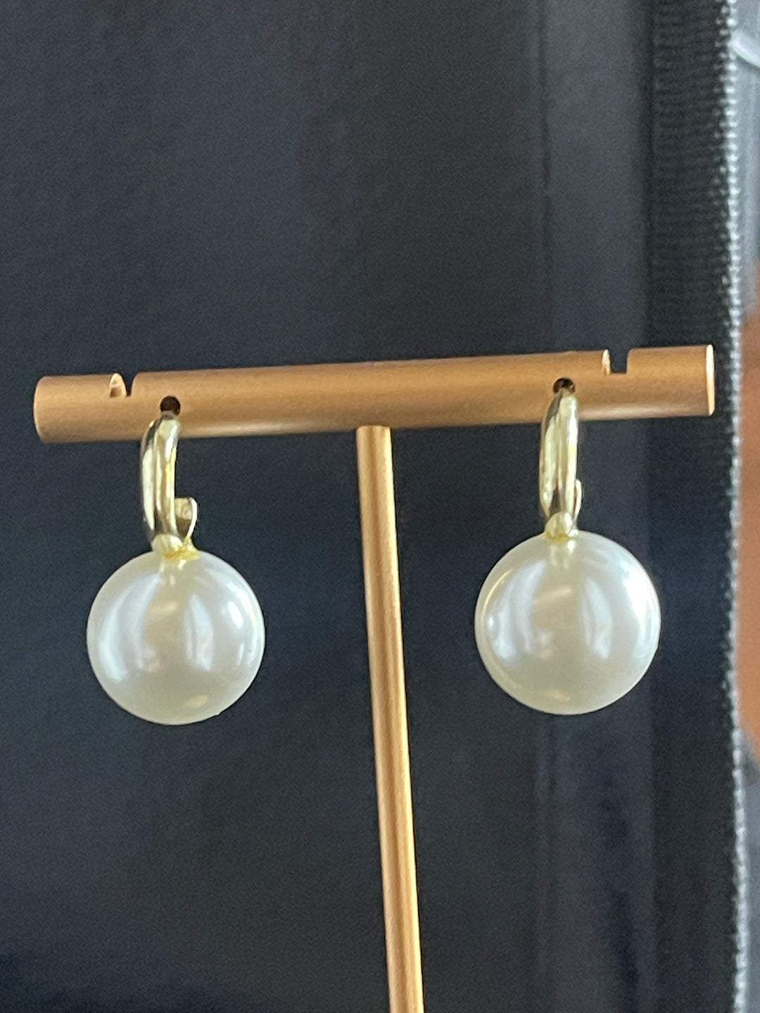 Large Pearl Drop Earrings