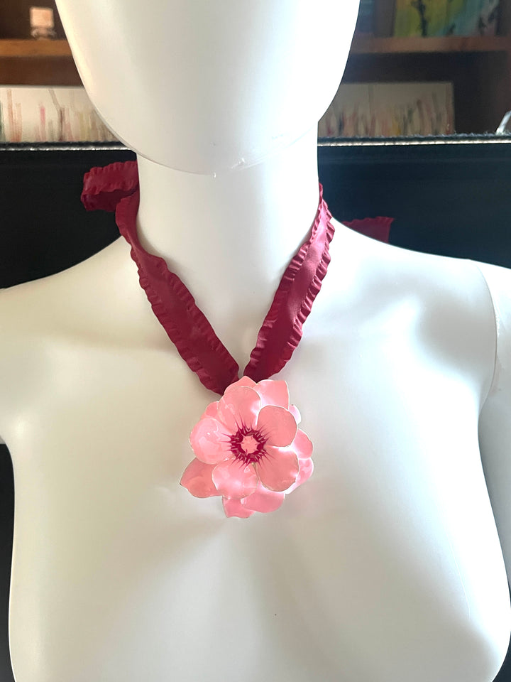 Pink Flower Pendant
