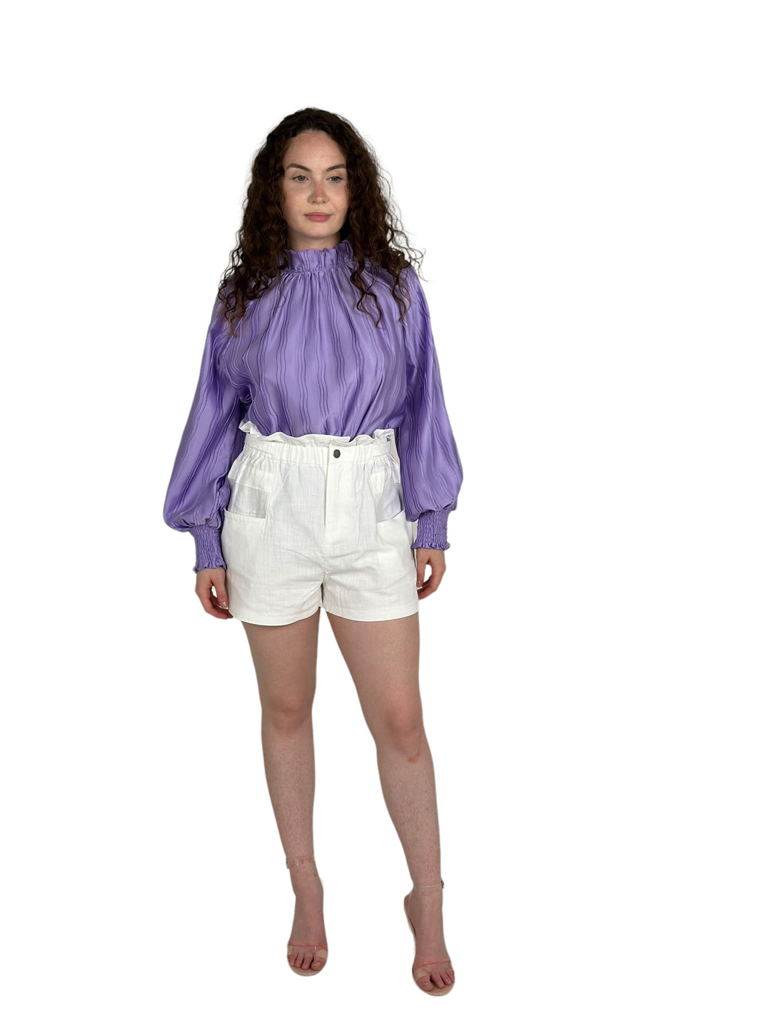 White Wavy Top Shorts