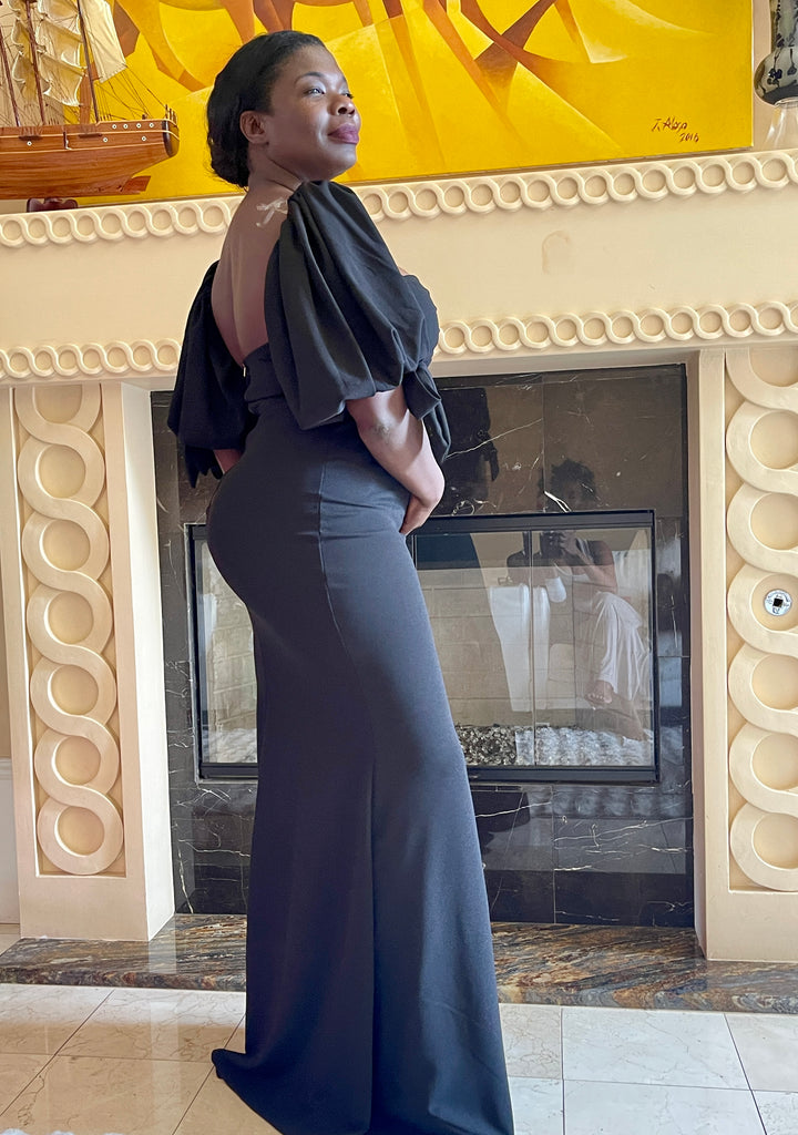 Black Plus Size Maxi Dress
