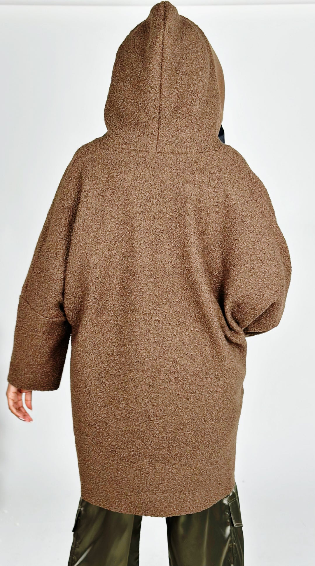 Brown Soft Hooded Coat