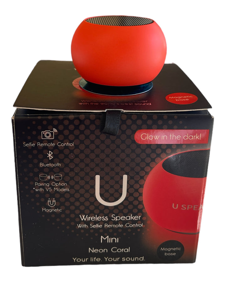 30 U-Mini Glam Glow Coral Speaker