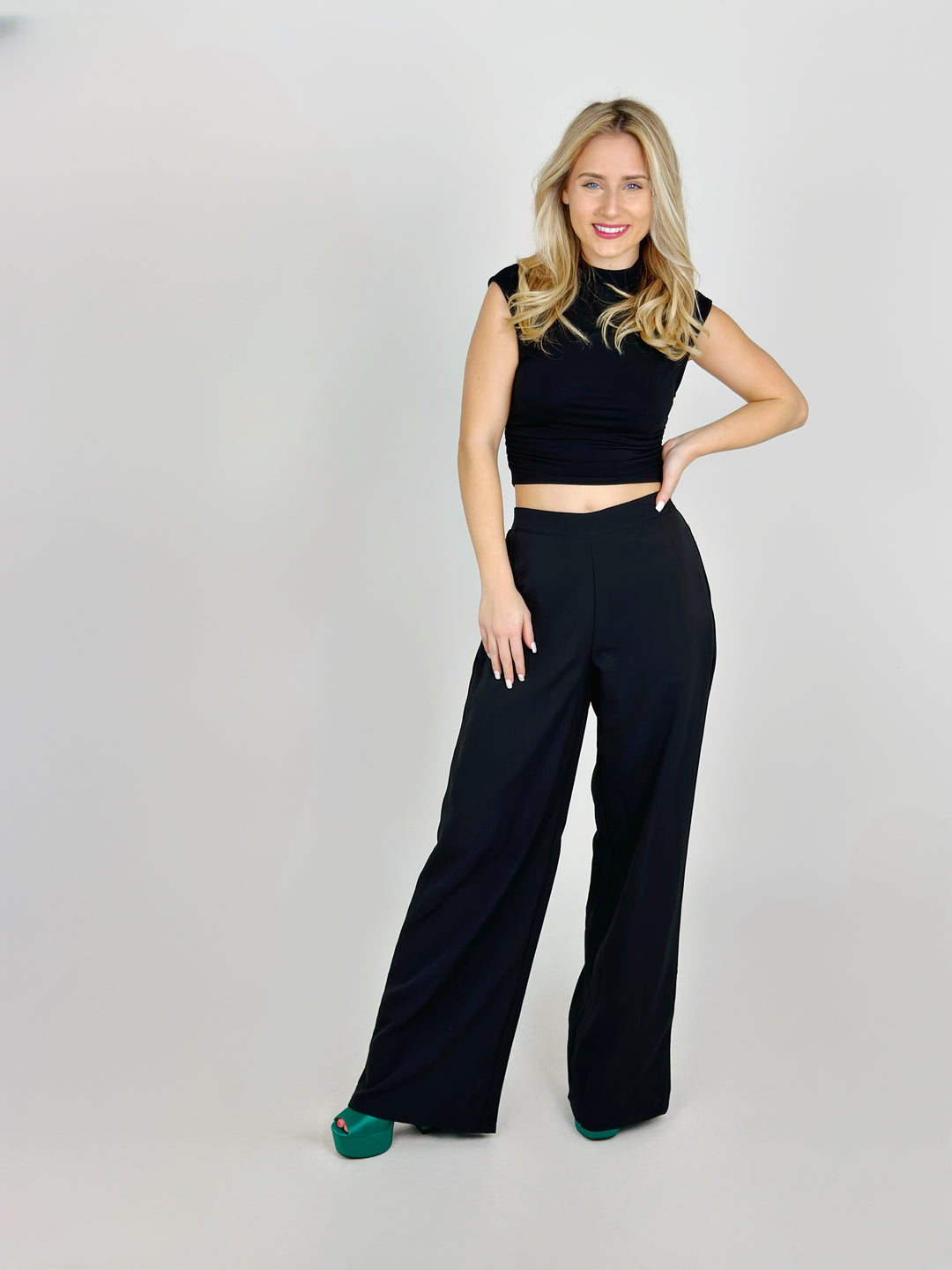 Black Flare Pants
