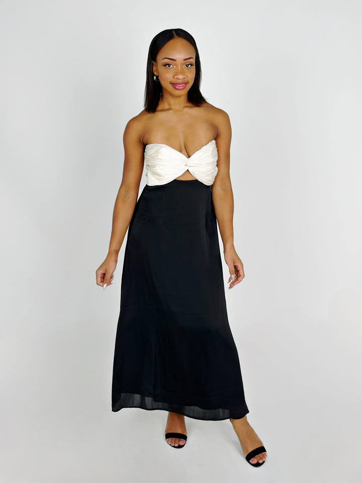 Black Block Midi Dress